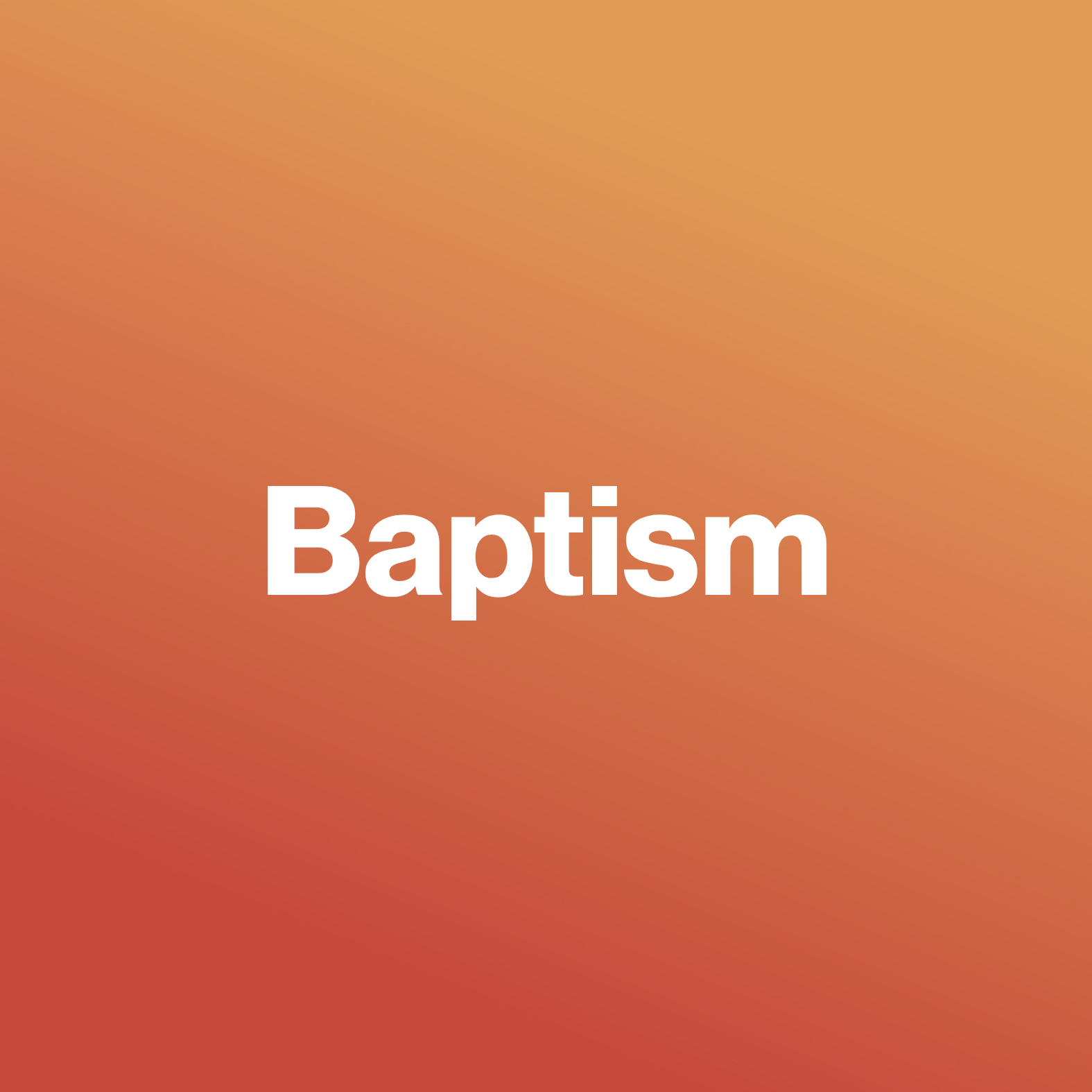 Follow Jesus in baptism