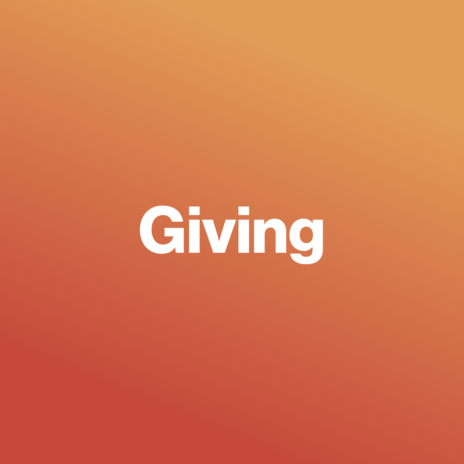 Worship through giving