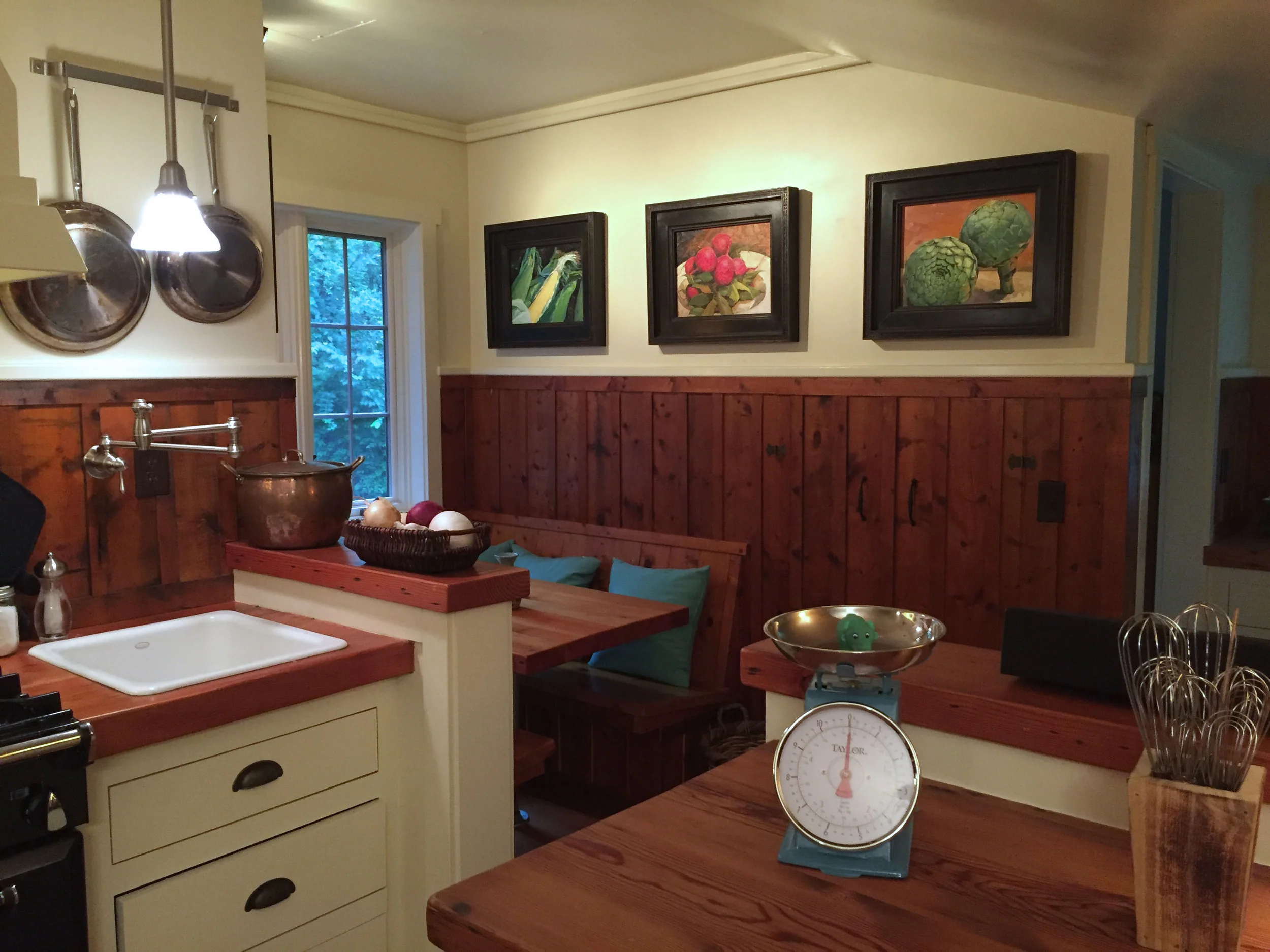 Looking towards the breakfast nook from the kitchen