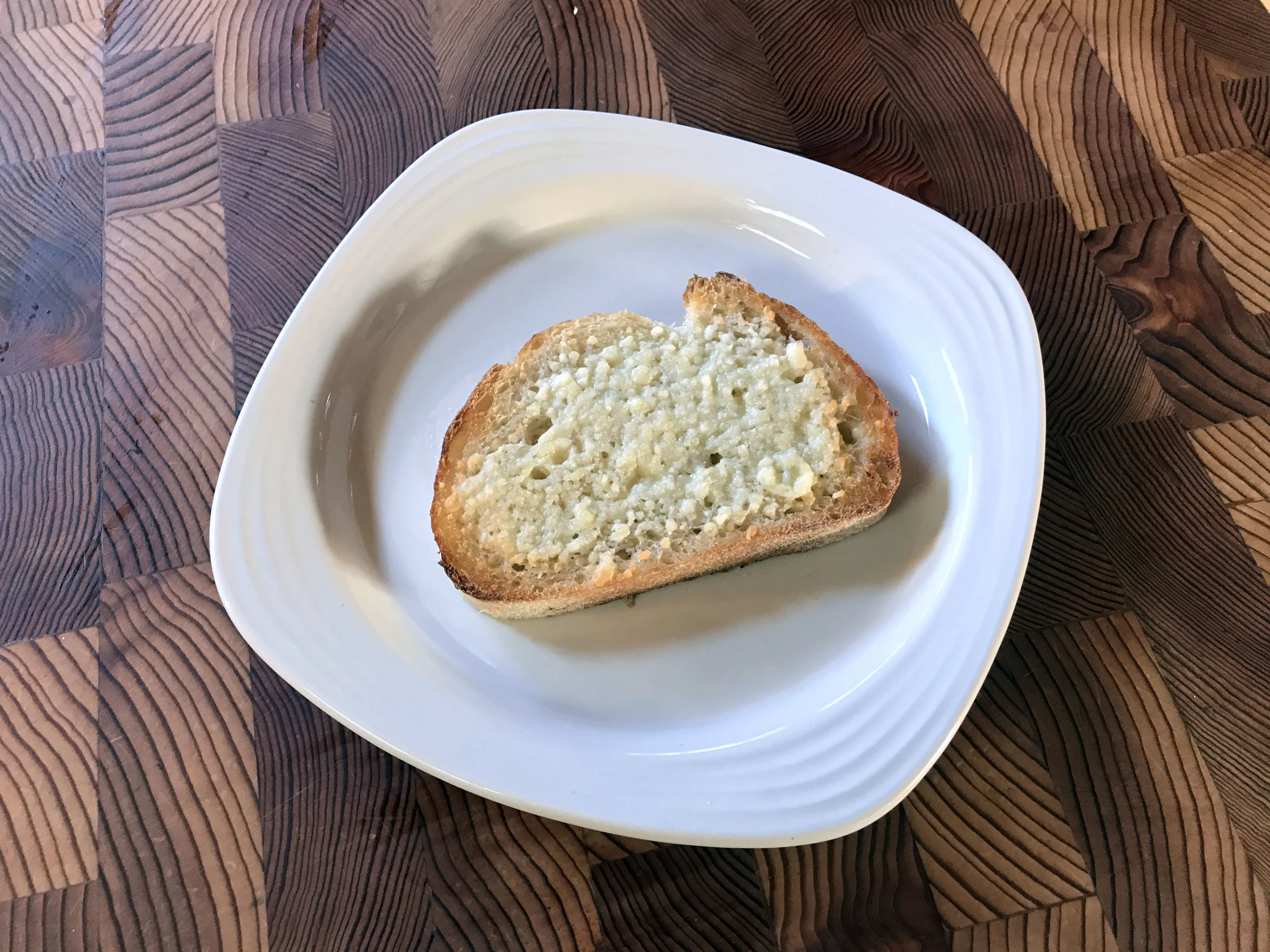 Toast up some good bread with a nice layer of parmesan cheese on top