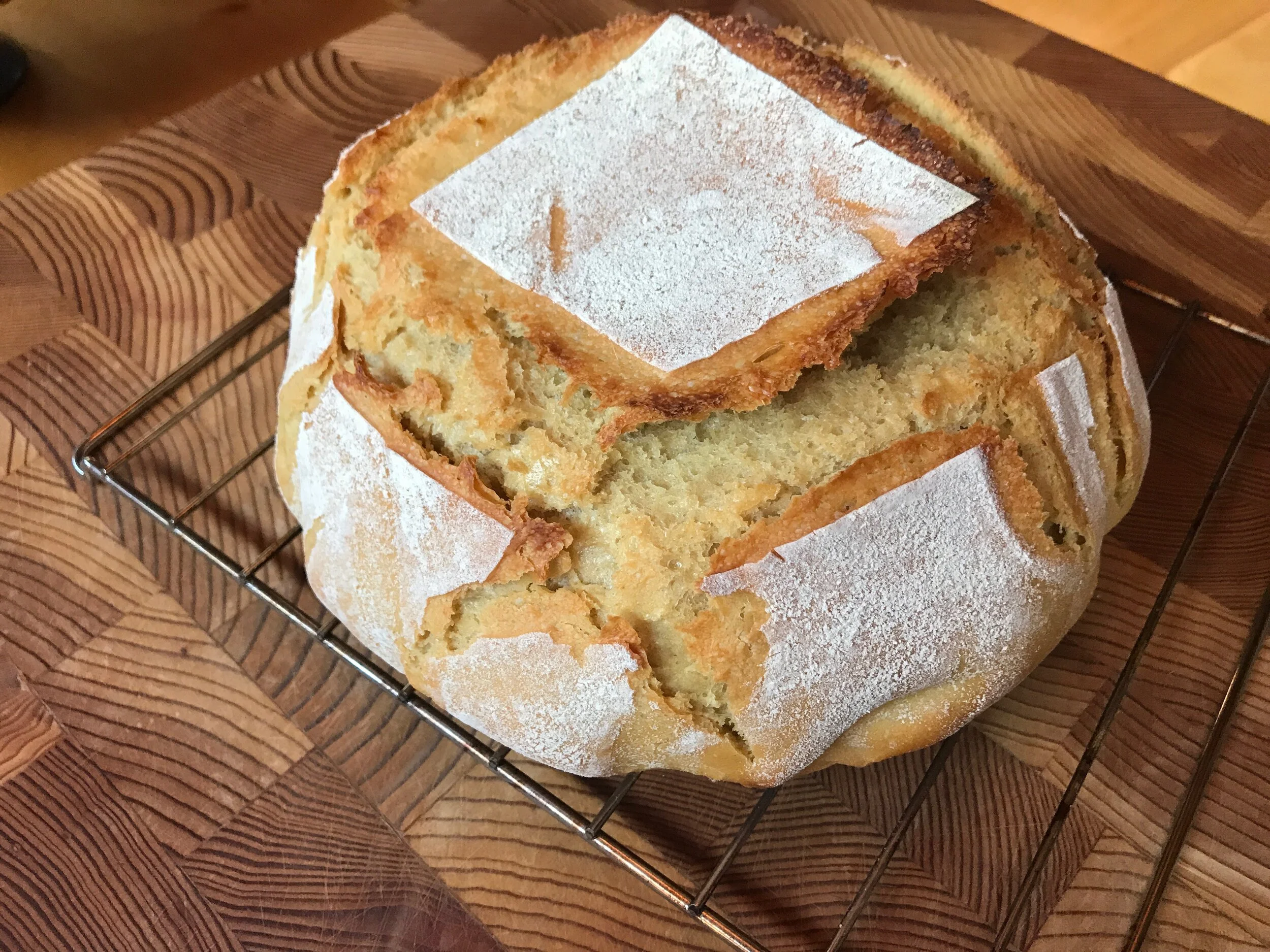 My most recent loaf of einkorn sourdough