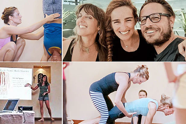 We complete each other! Joan Hyman during the Deep Flow Yoga Teacher Training by INNERCITYOGA
