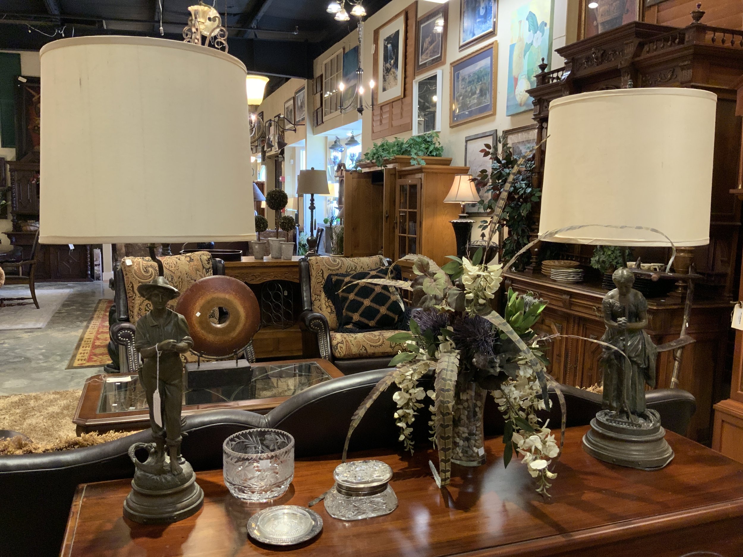 Pair of Adrien Etienne Gaudez Lamps C2192 $499