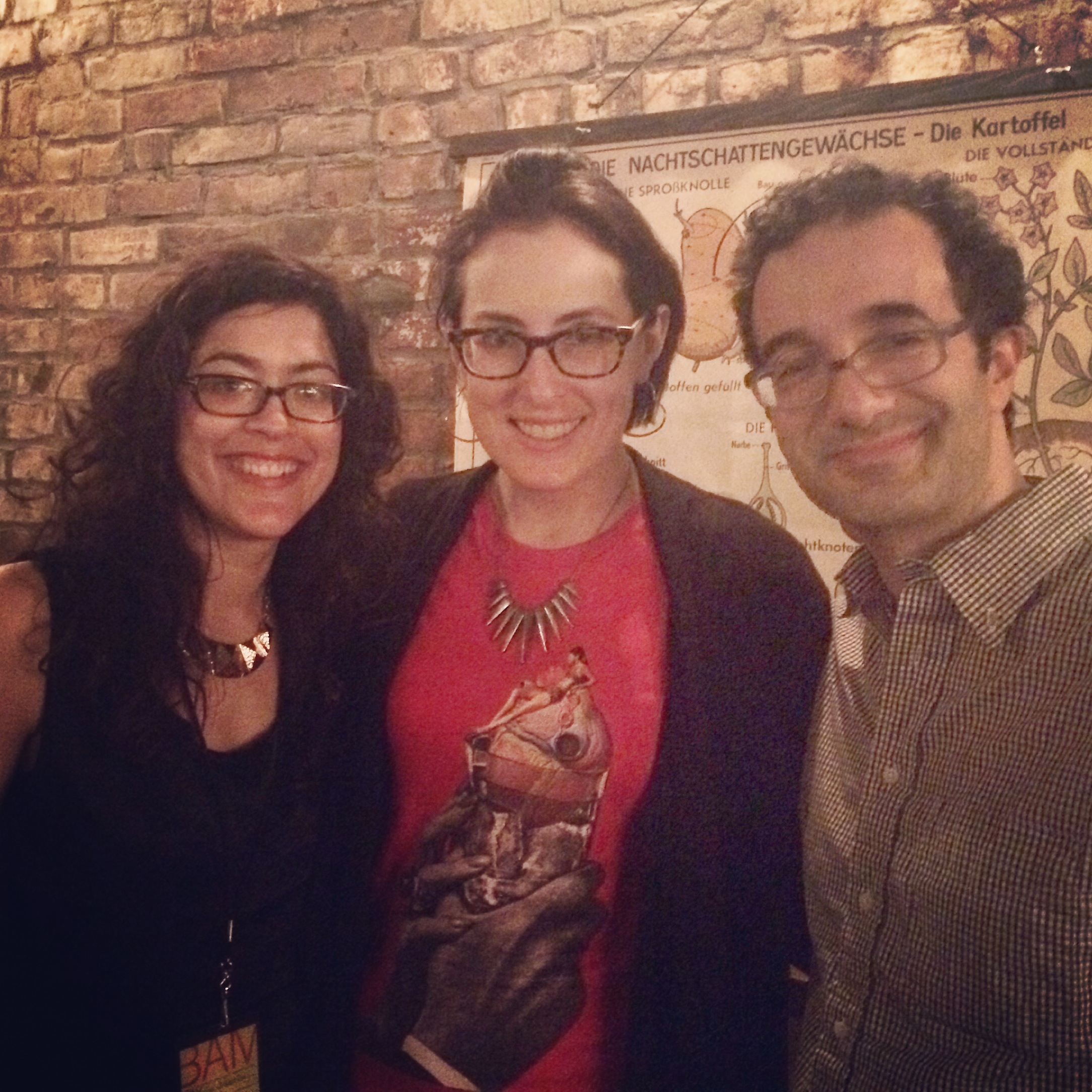 After the show with producer Molly Webster and host Jad Abumrad. 