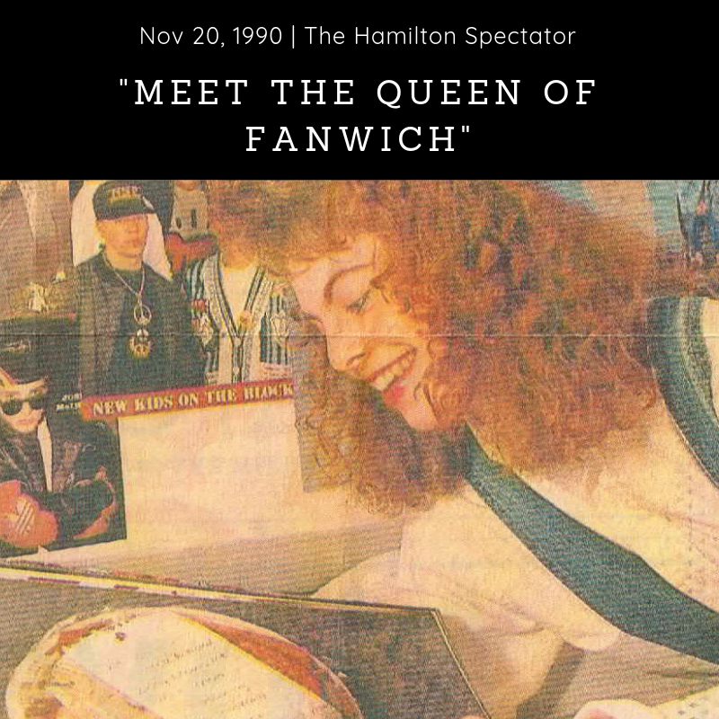 Newspaper (1990) - The Hamilton Spectator - ‘Heard of the Earl of Sandwich? Meet the Queen of Fanwich’ - Download Article
