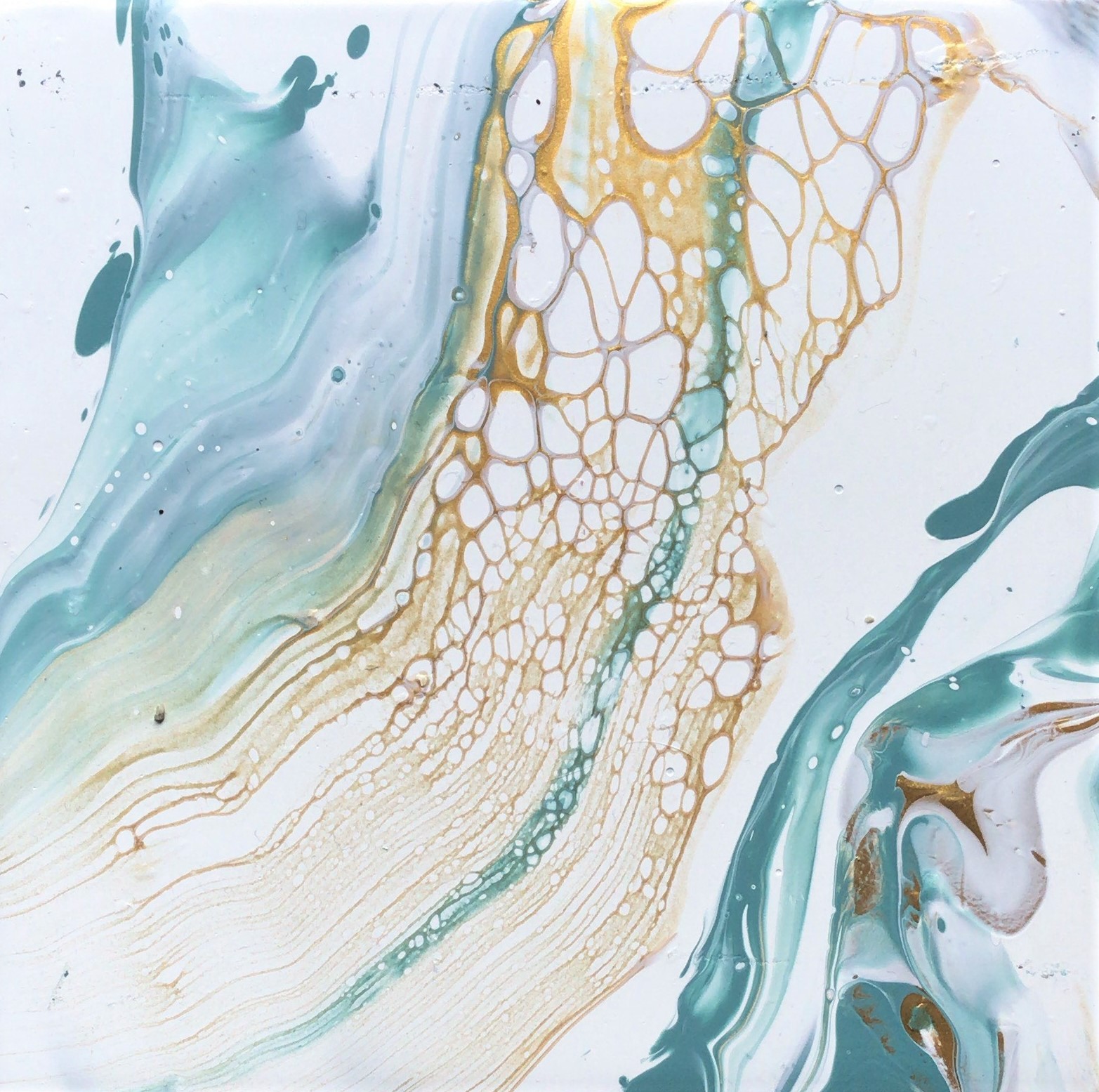 6”x6” Mixed media on canvas - #043