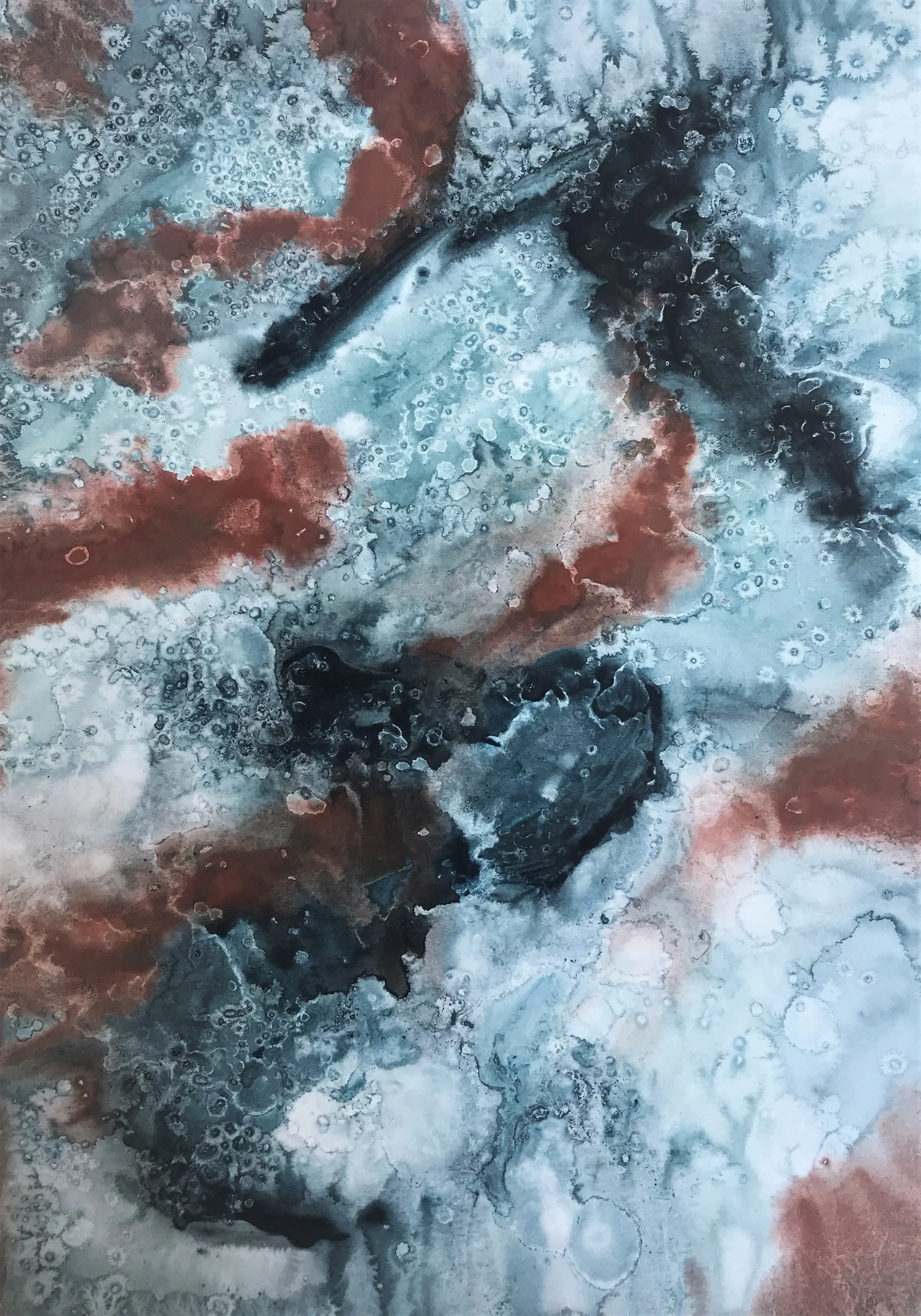 11”x17” Inside my walls Watercolor on paper