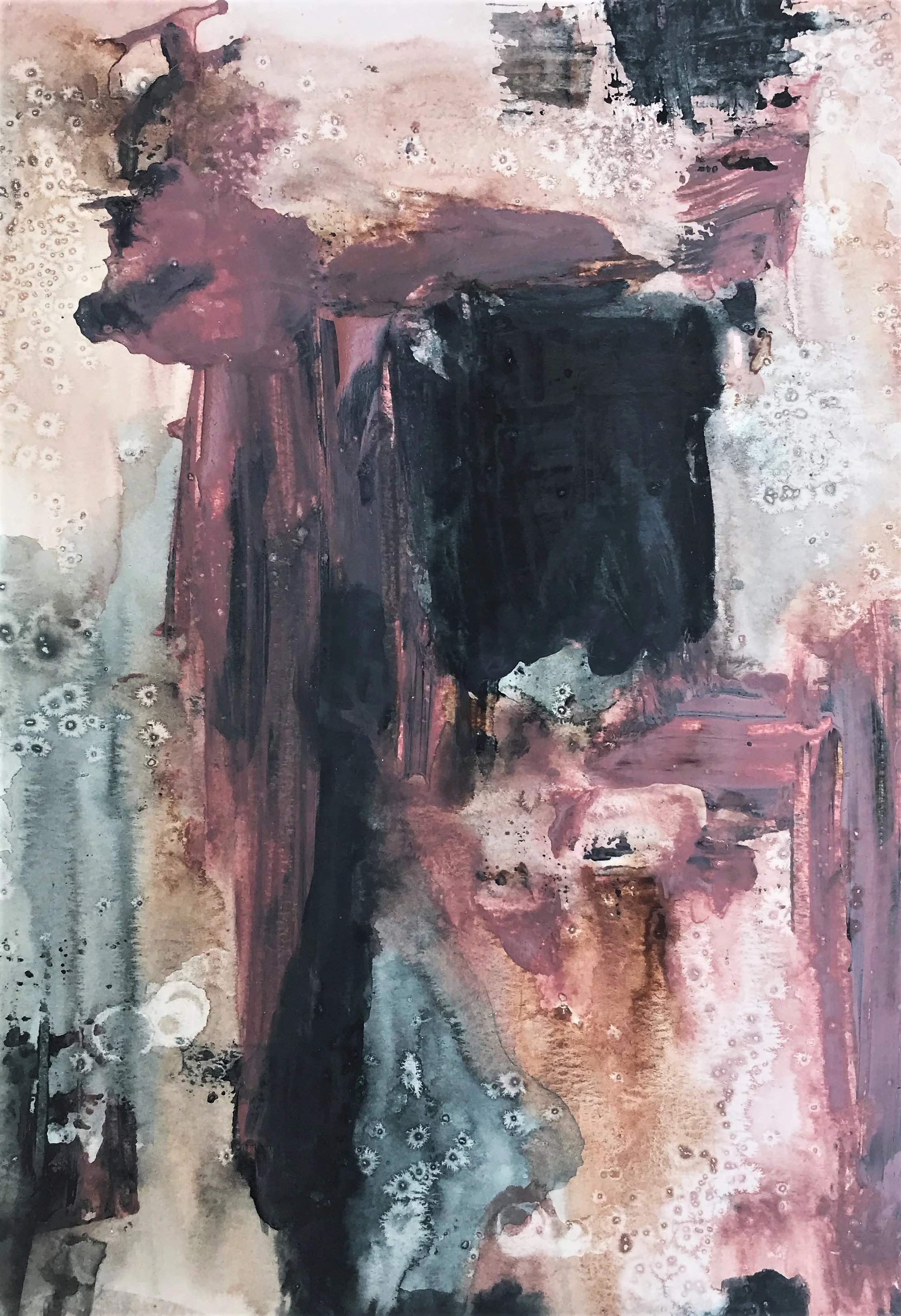 11”x17” Exotic Nights Watercolor on paper
