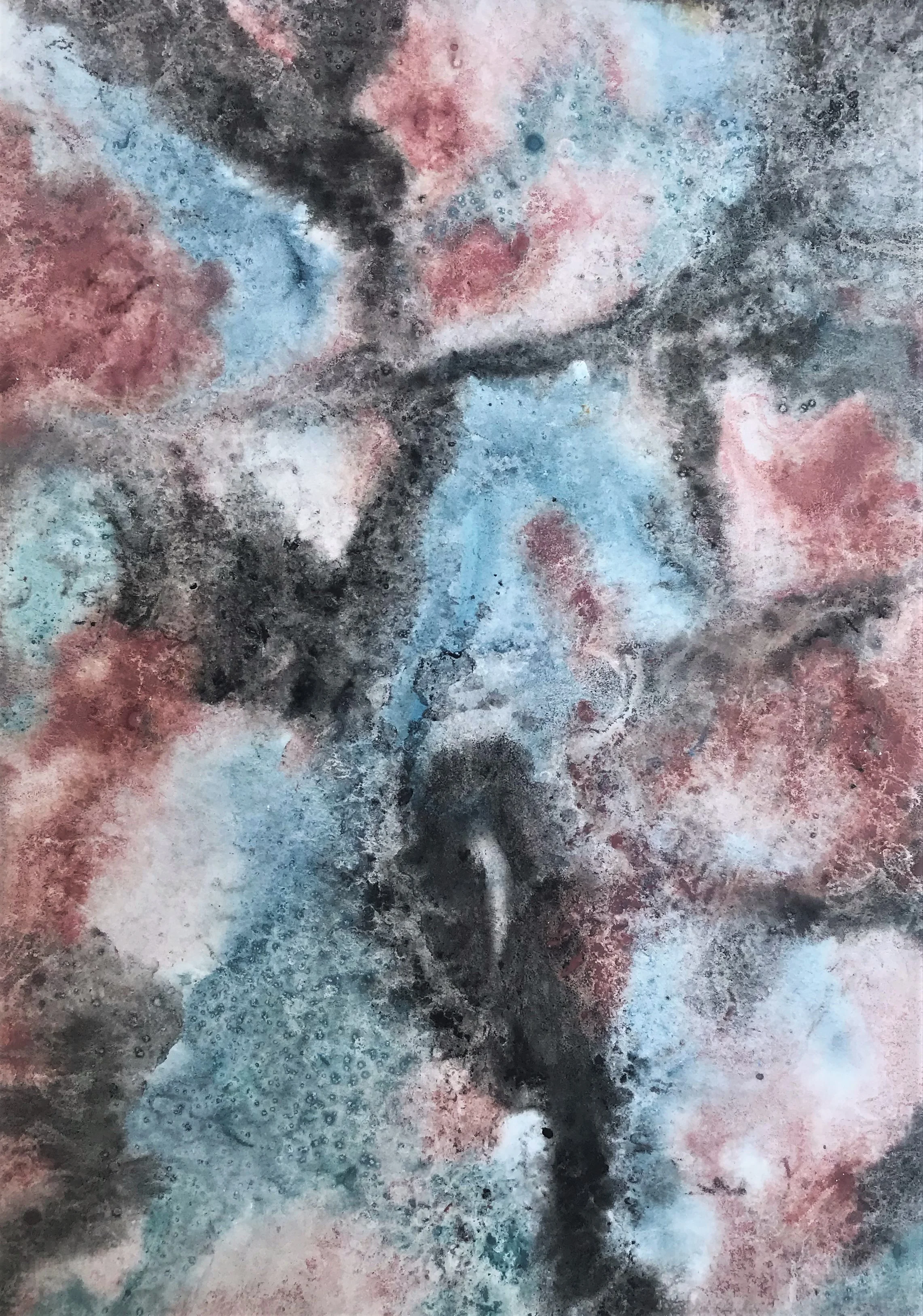 11”x17” Dark side of love" Watercolor on paper
