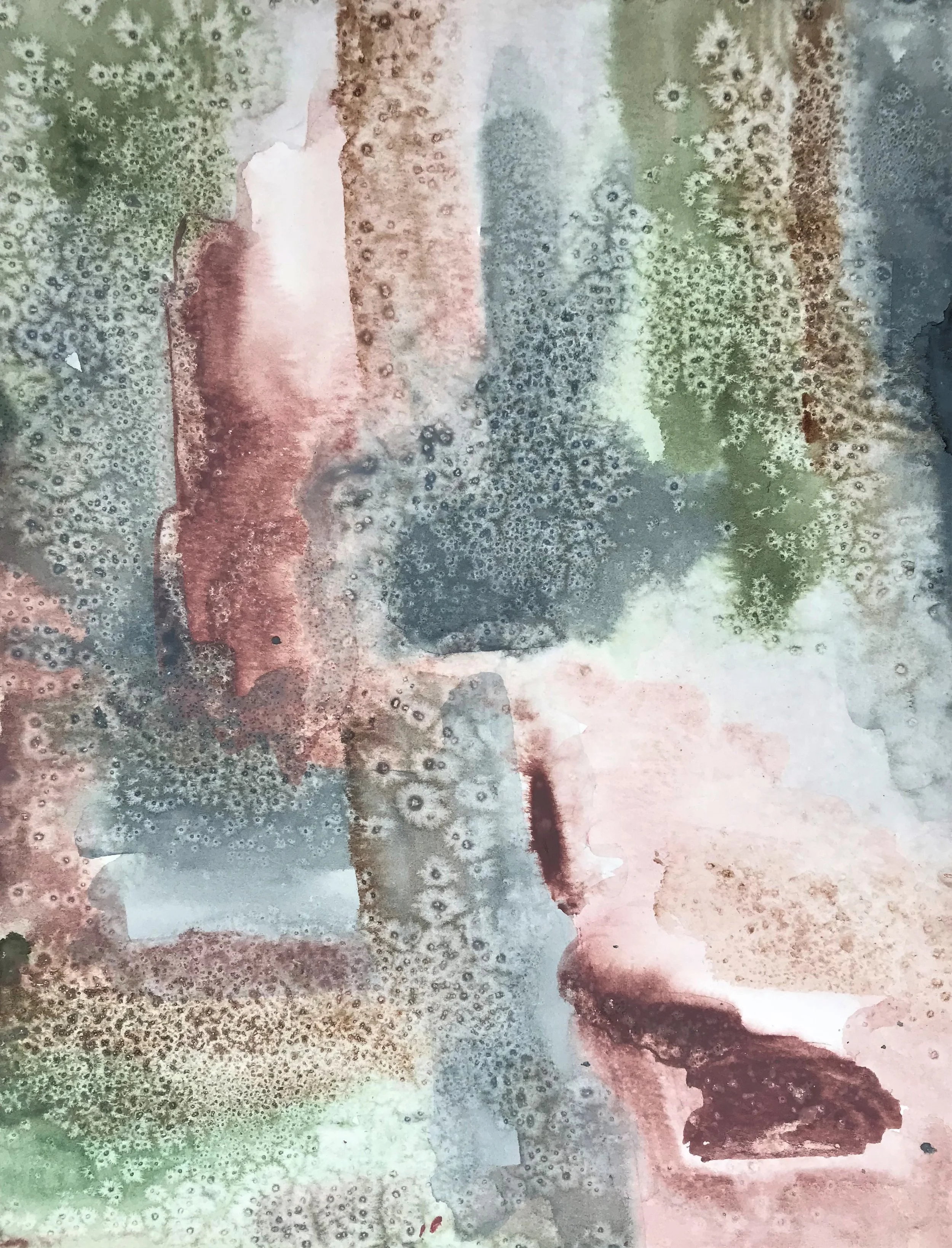 9”x12” Growing a garden Watercolor on paper