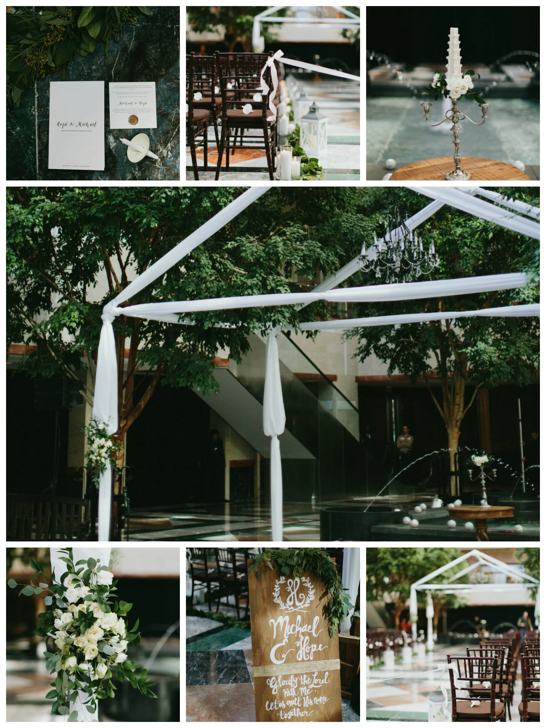 Each guest had a candle on their seat as they arrived to the ceremony. Find out why below.. 