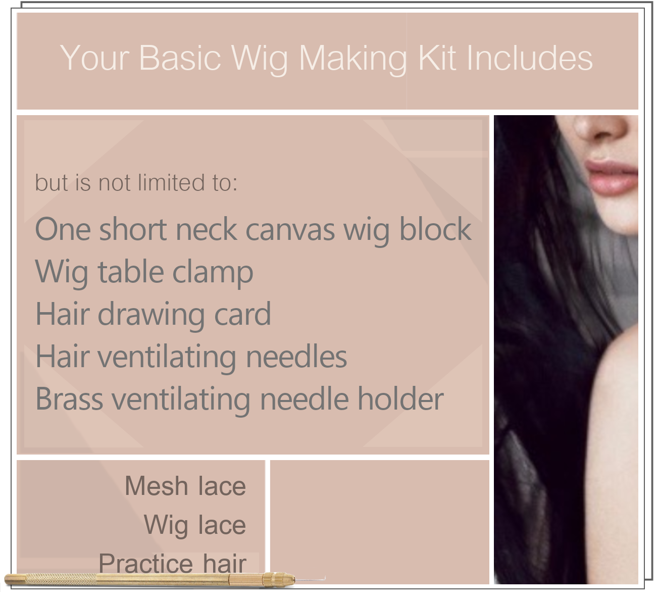 New to wig making I'm introducing this wig kit all you need to