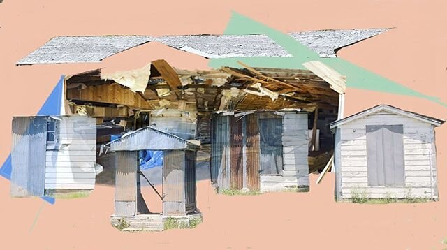 Sketch idea: inside/outside of a structure in town of Kopperl, TX