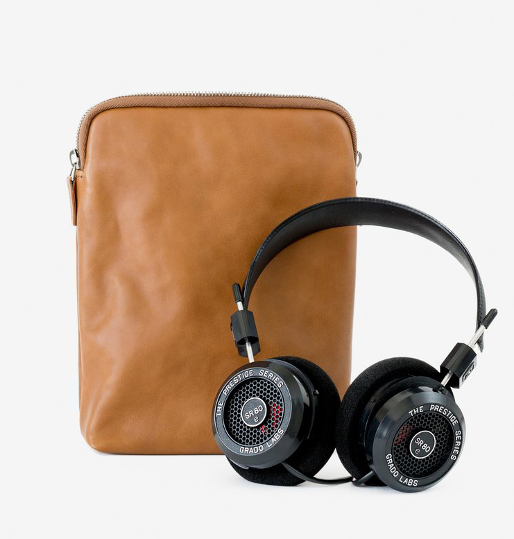 This Is Ground x Grado headphones + leather sleeve, $199