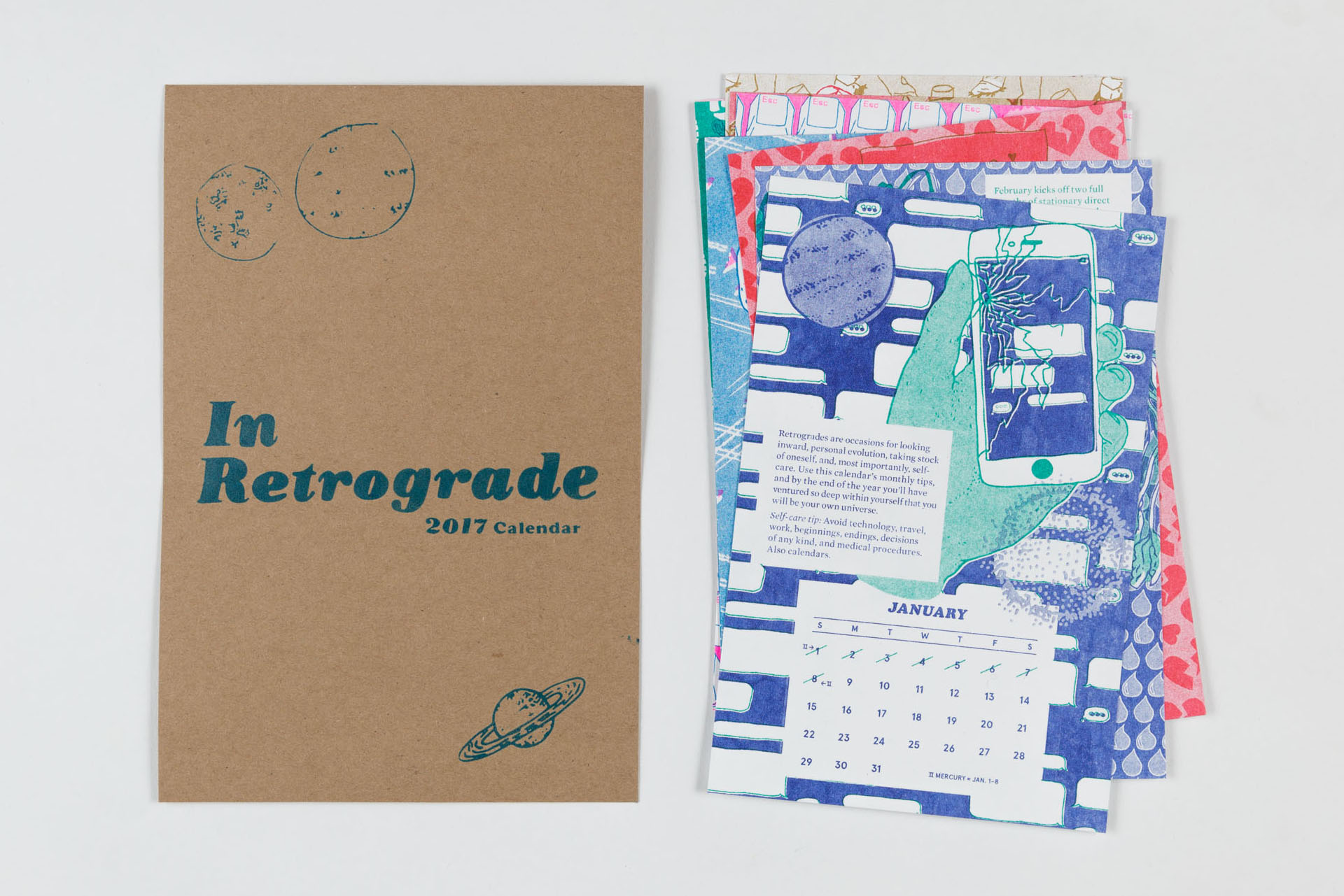 Becca Lofchie 'In Retrograde' 2017 Calendar, $24