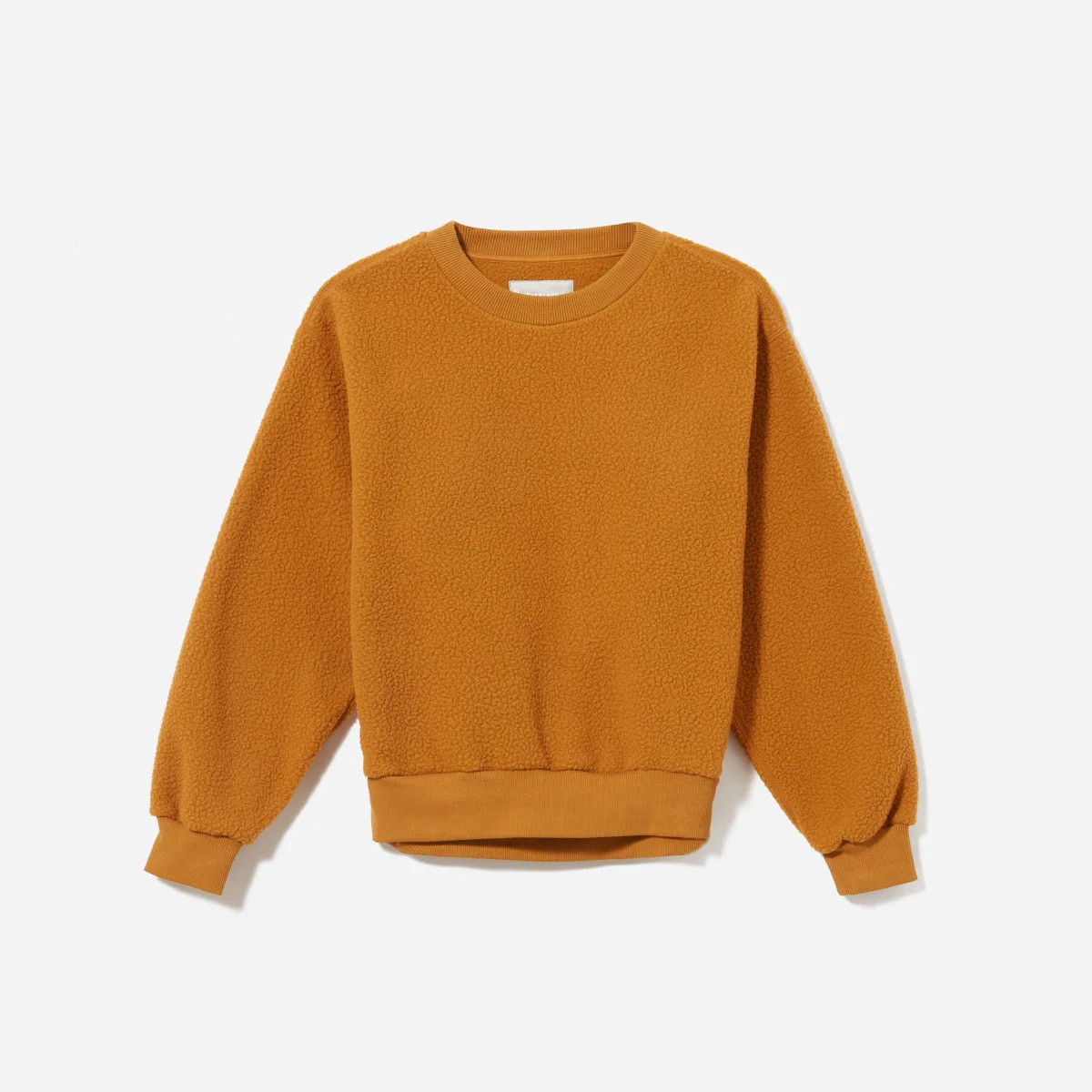 Everlane ‘ReNew Fleece’ sweatshirt in Golden Brown, $55