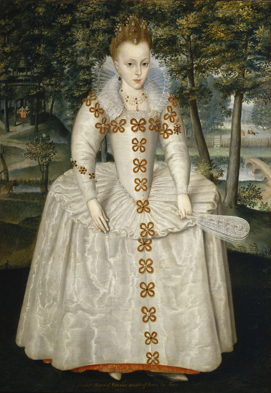 Robert Peake, 'Princess Elizabeth (Elizabeth of Bohemia, "The Winter Queen", 1596-1662' (1603) @ National Maritime Museum, Greenwich, London. I am grateful to the National Maritime Museum for permission to reproduce this portrait here.