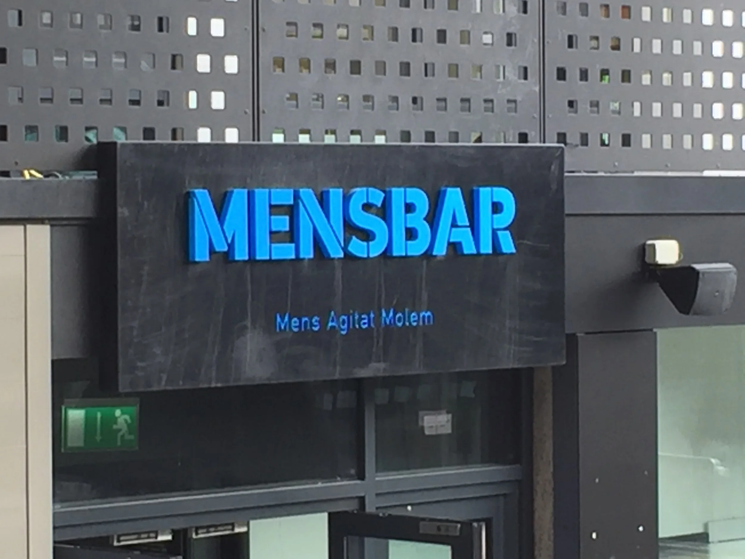Newcastle University's Mensbar. Photograph by R. Hammersley.