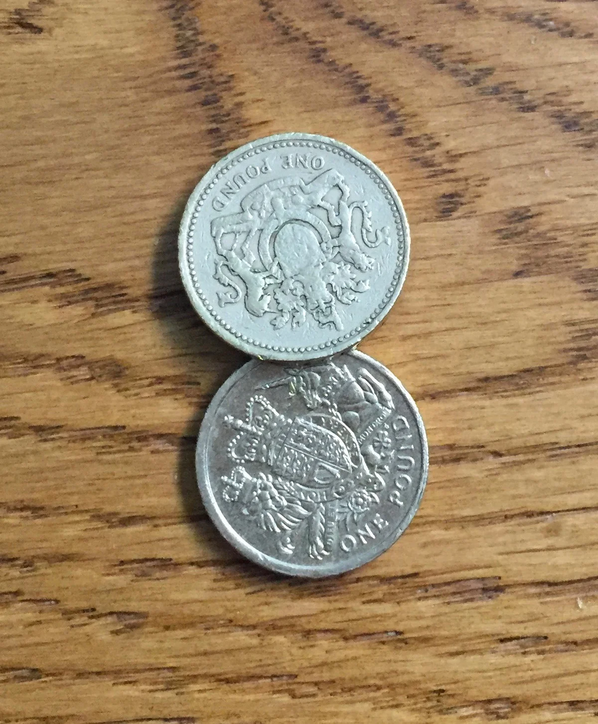 Old £1 coins. Image Rachel Hammersley.