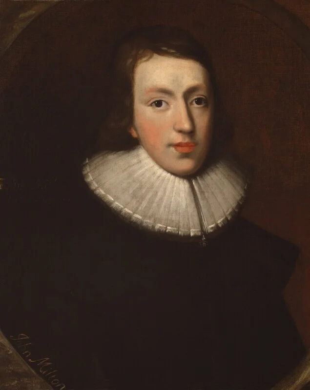 John Milton, by unknown artist, National Portrait Gallery, NPG4222. Reproduced under a creative commons license.