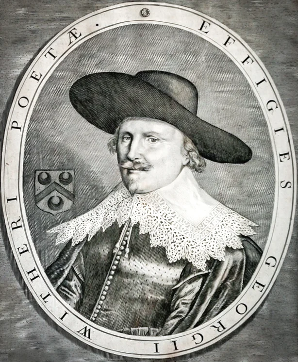 Engraving of George Wither by John Payne from A Collection of Emblemes (1635). Taken from Wikimedia Commons. https://commons.wikimedia.org/wiki/File:George_Wither_Engraving.jpg