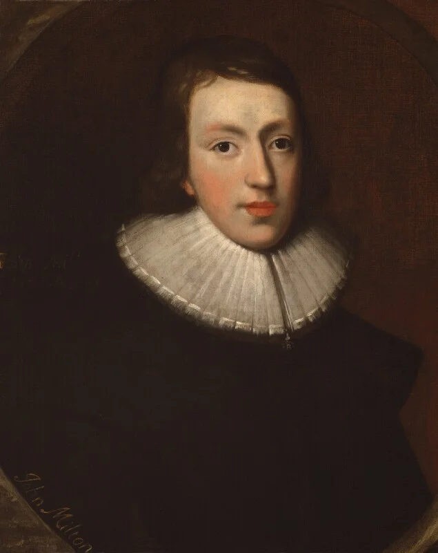 John Milton, by unknown artist, National Portrait Gallery, NPG4222. Reproduced under a creative commons license.