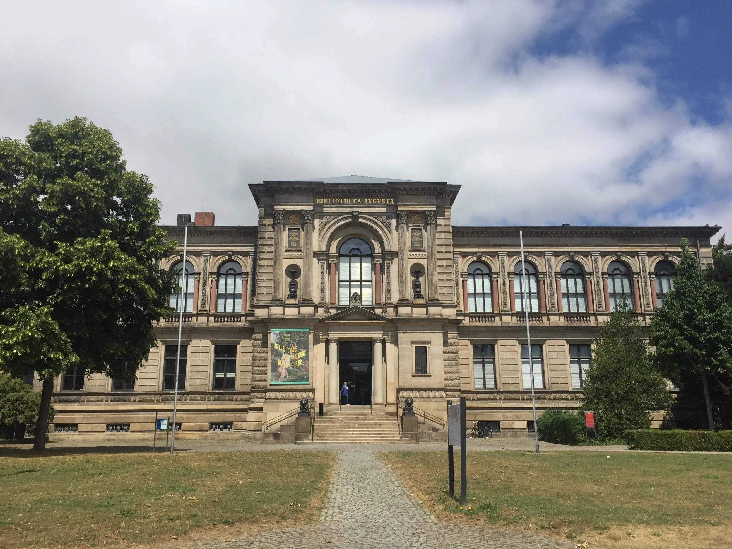 Exterior of the Herzog August Bibliothek, Wolfenbüttel. Photograph by Rachel Hammersley.