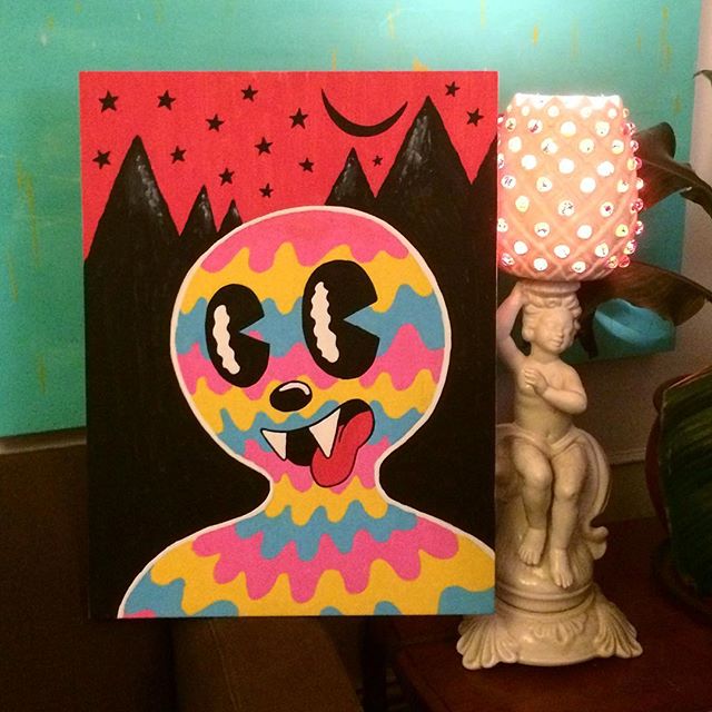 New digs, new art, samo
#goopdude #art #woodcanvas #poscapen #instaart