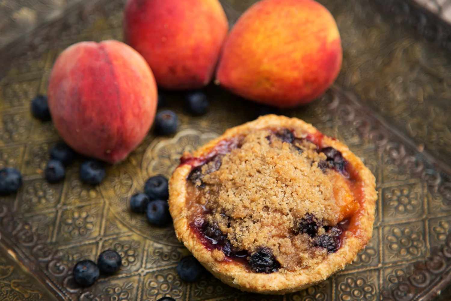 Peach Blueberry Tart