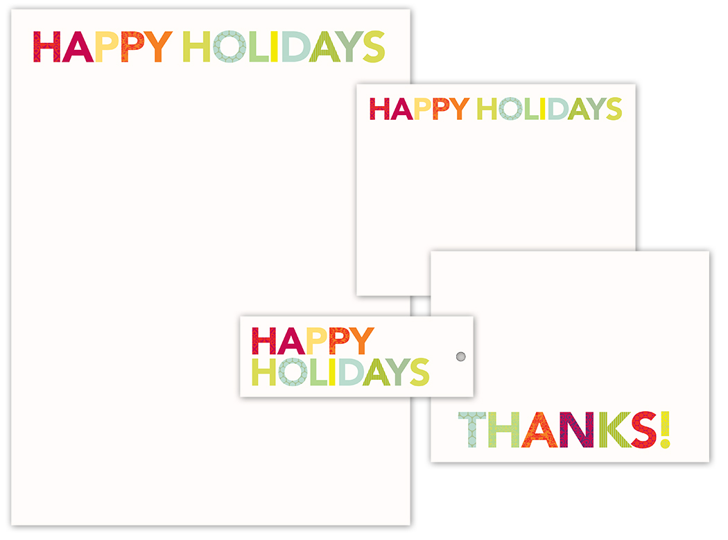 Crane & Co. boxed stationery, "Holiday Brights"