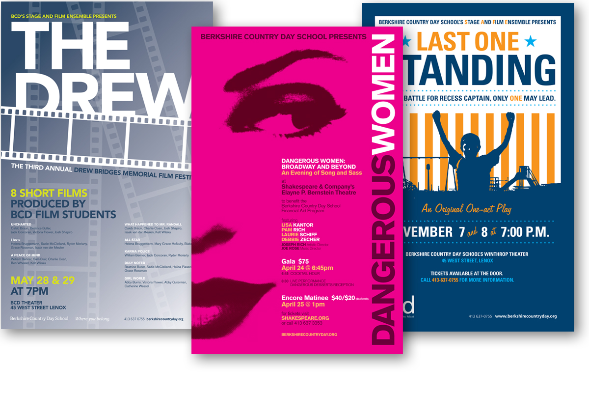 Berkshire Country Day School event posters