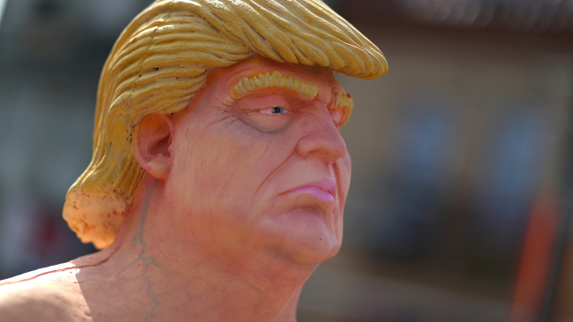 Naked Trump statue