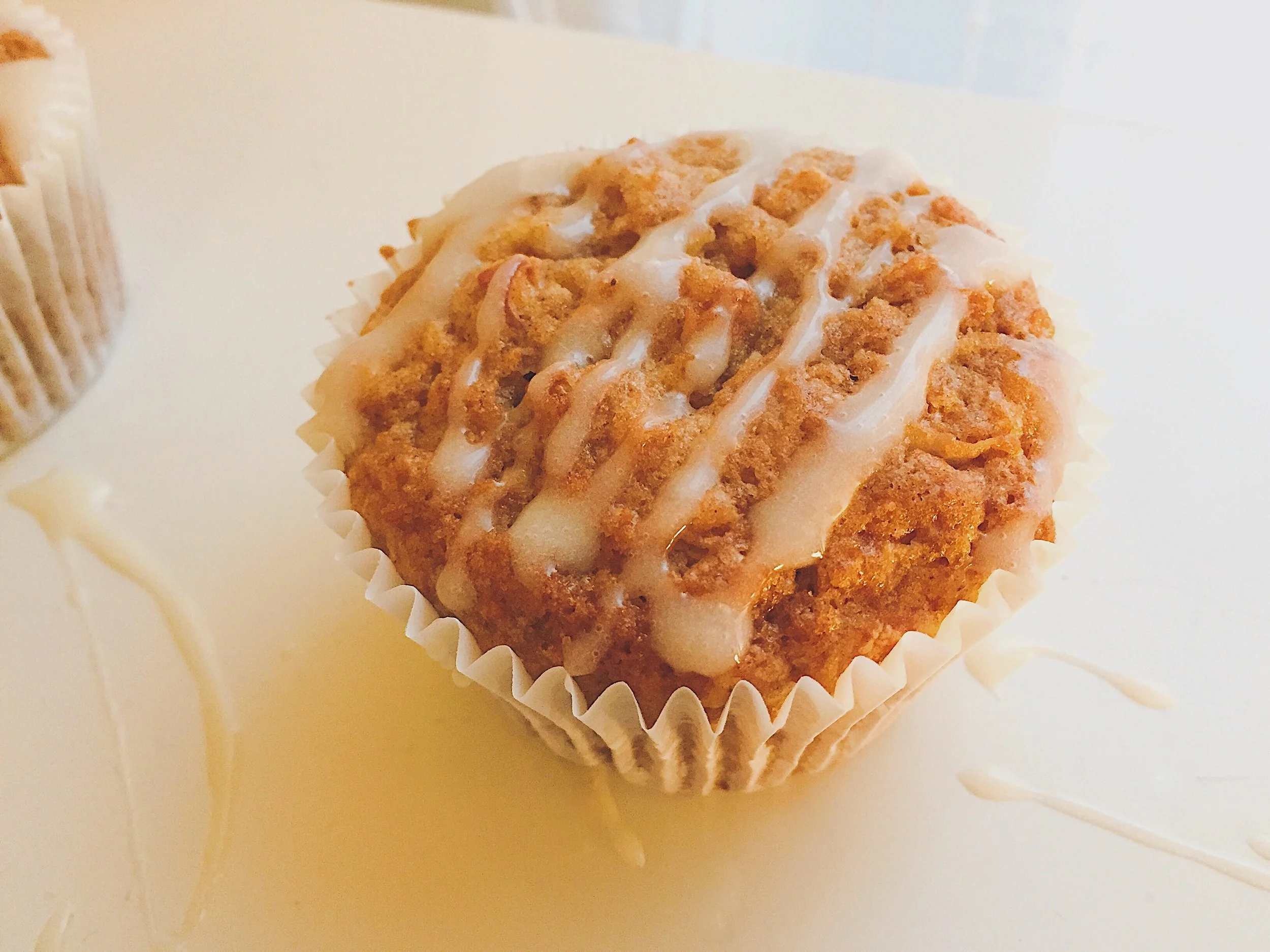 Carrot, apple and coconut muffins
