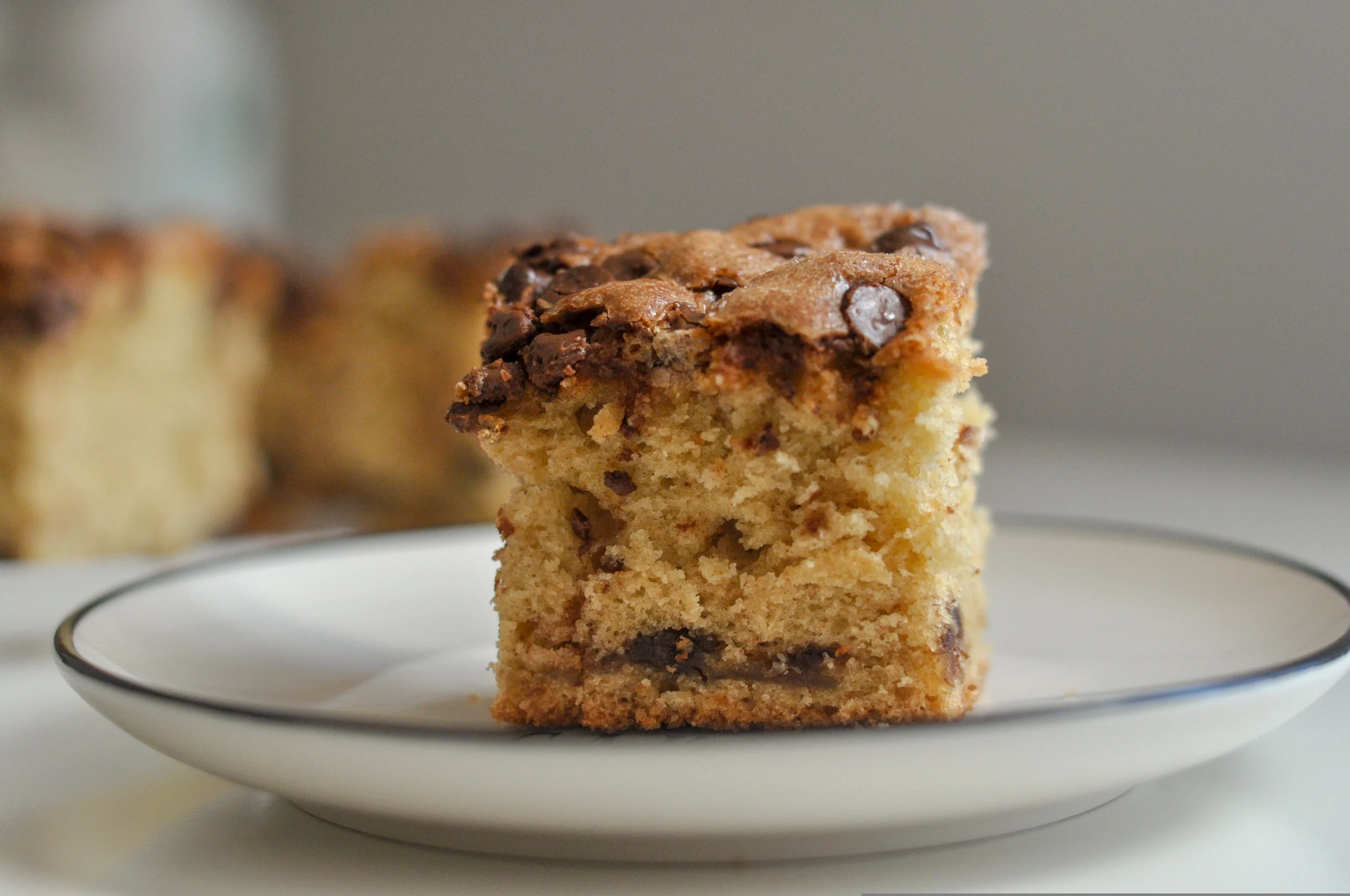 Chocolate Chip Sour Cream Coffee Cake