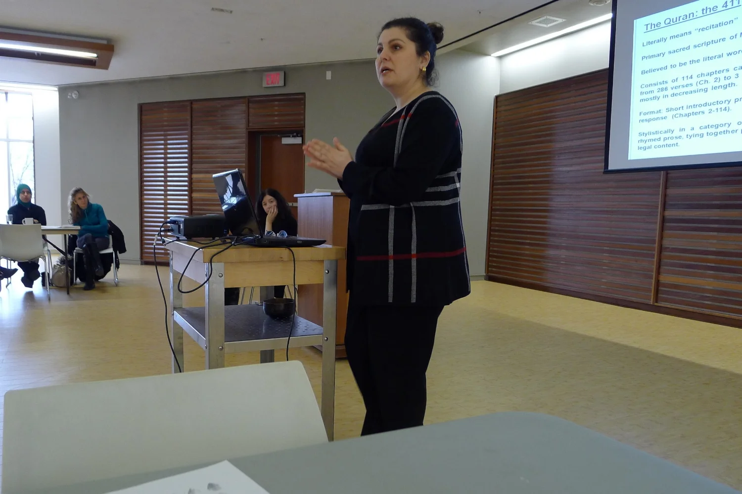 Dr. Nevin Reda (Assistant Professor of Muslim Studies, University of Toronto) lead the text study together with Dr. Shari Golberg