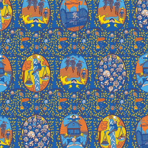  Detail from the installation PATTERNS by Jonathan Rotsztain - opening February 19 at FENTSTER 