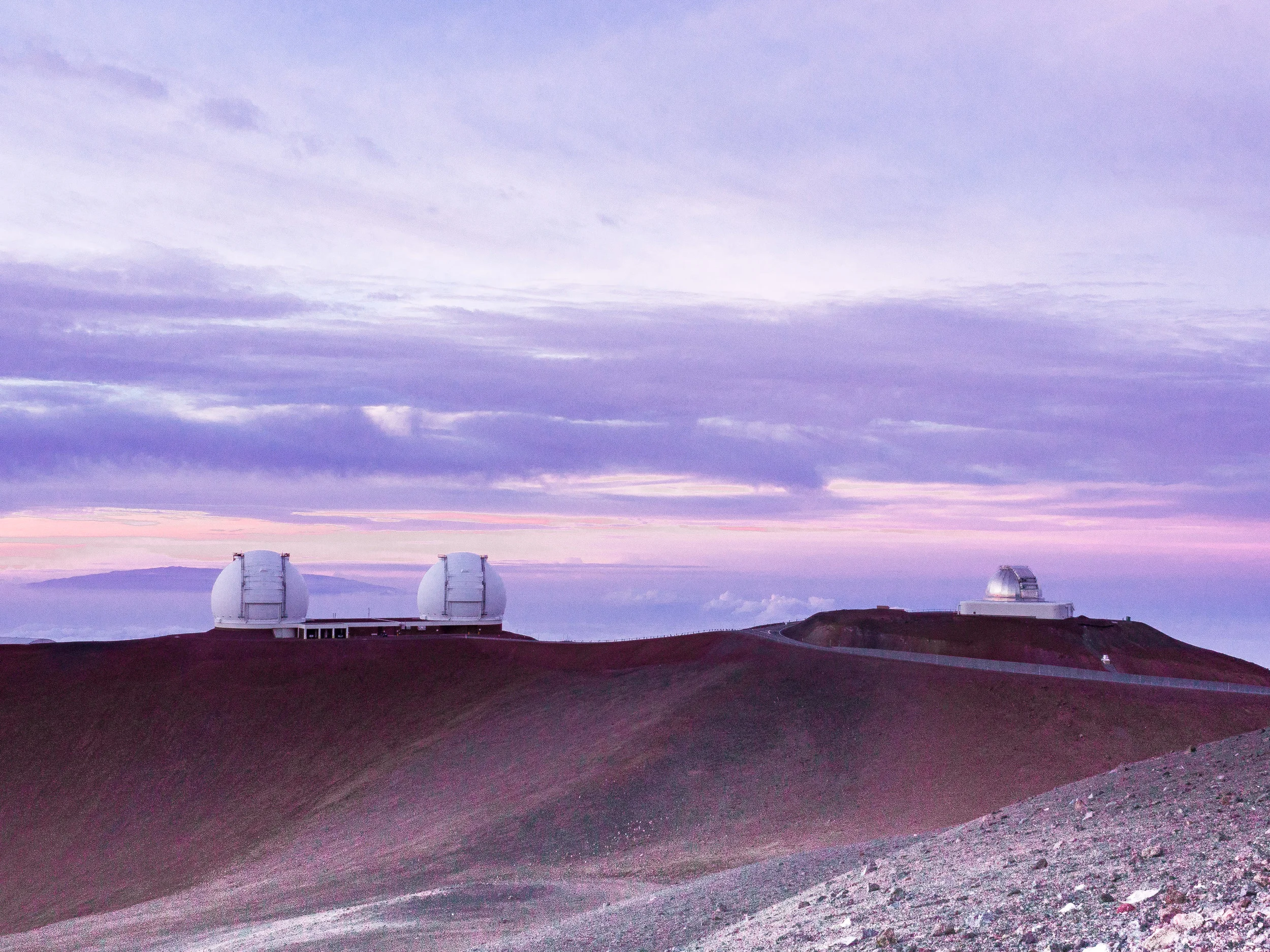 A few of the telescopes. Doesn't this look like another planet?!