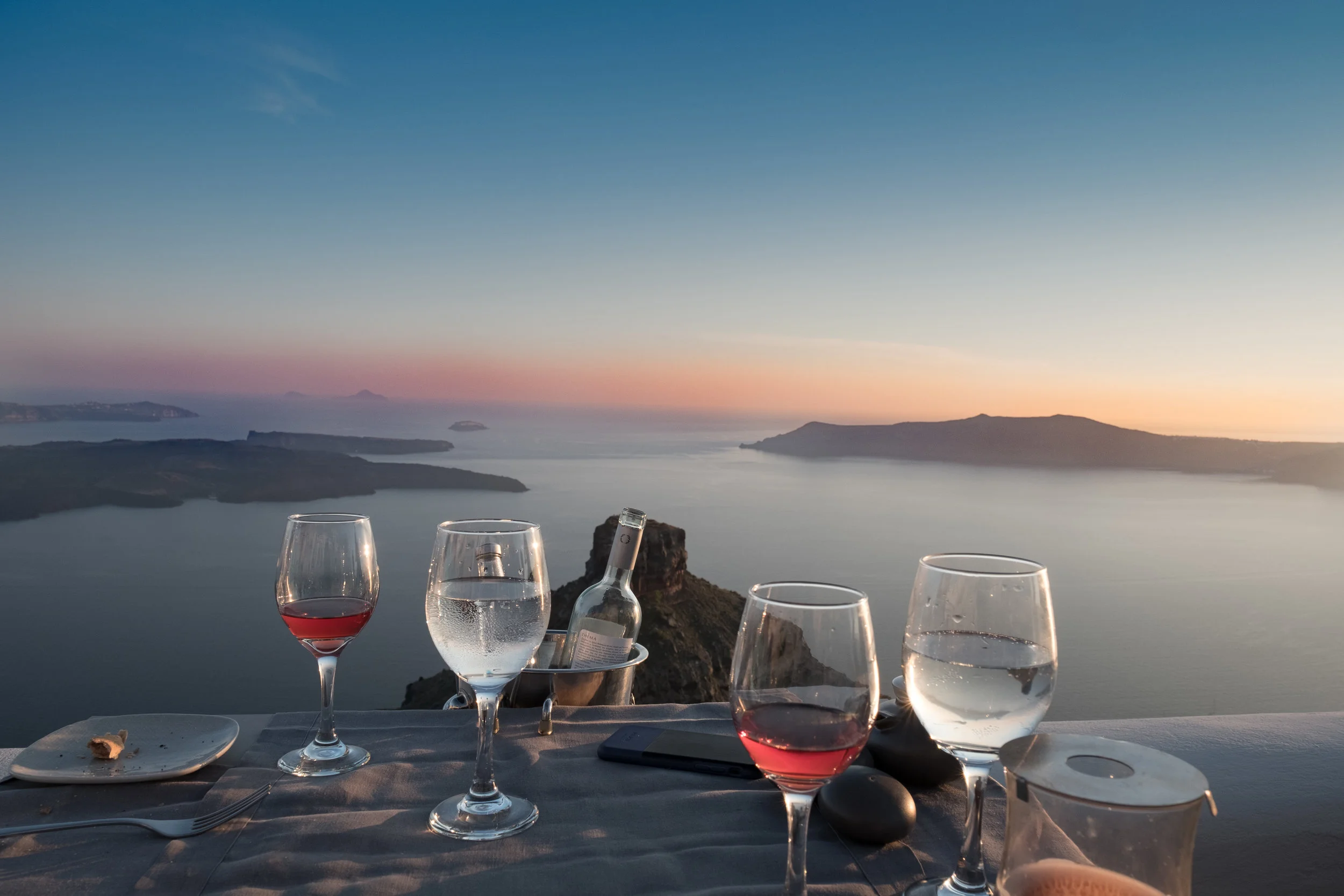 View from Kapari Wine Restaurant- I thought I was dreaming!