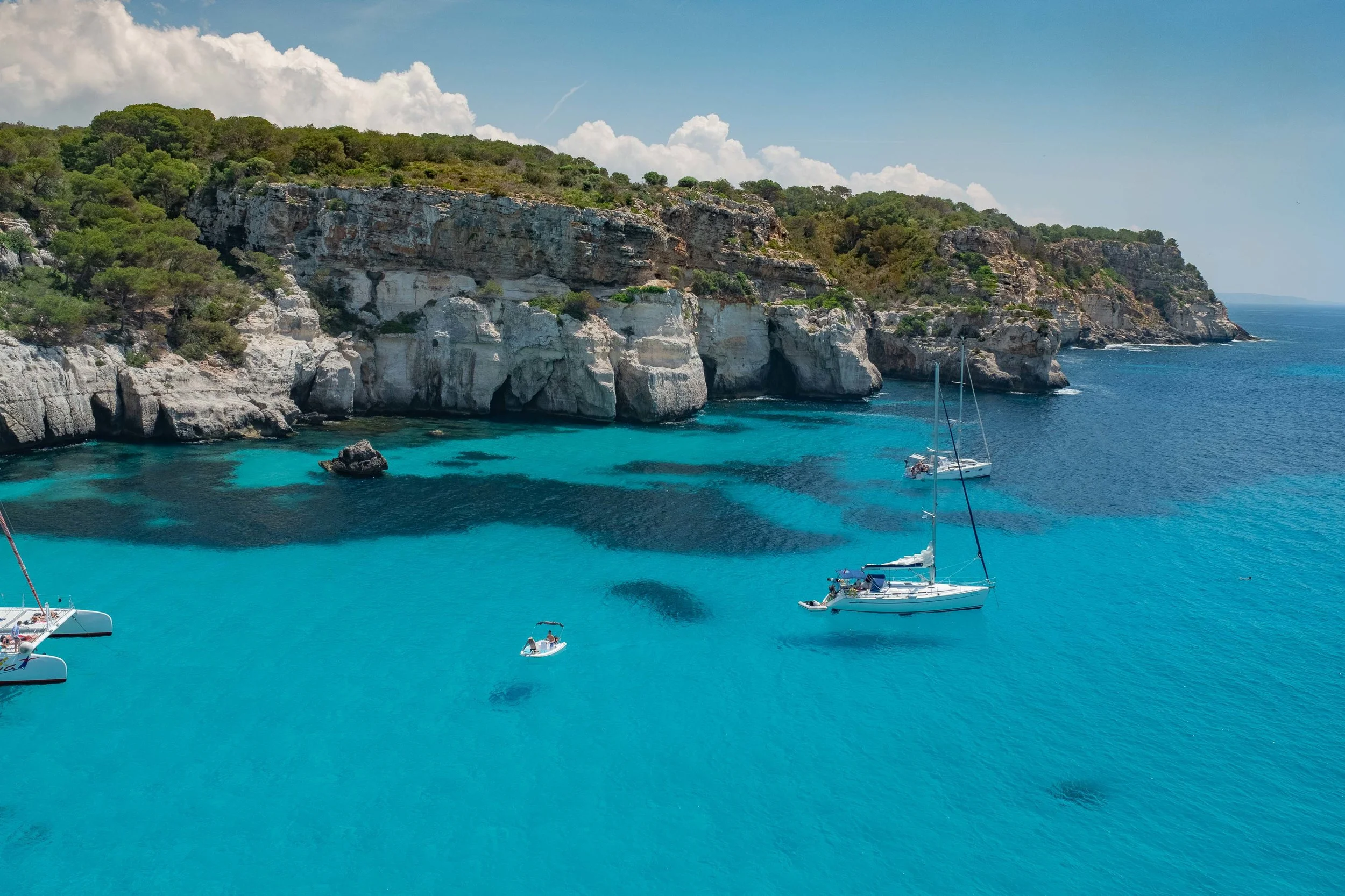 Above Left: Cala Macarelleta Above Right: Cala Macarella Cala Macarella