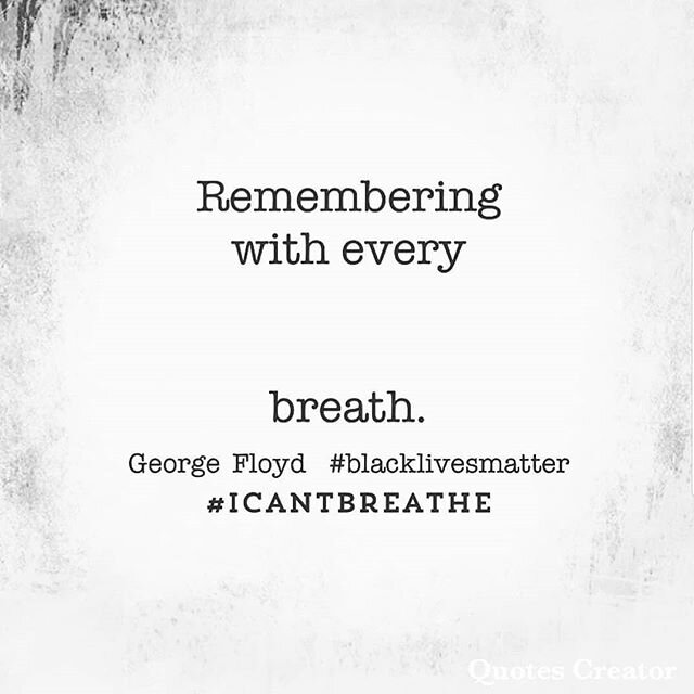 Repost @belindajbauman .
.
.
.
.
.
#blacklivesmatter 
#georgefloyd 
#icantbreathe 
#justiceforgeorgefloyd 
#speakup 
#thismuststop 
#collectivetrauma