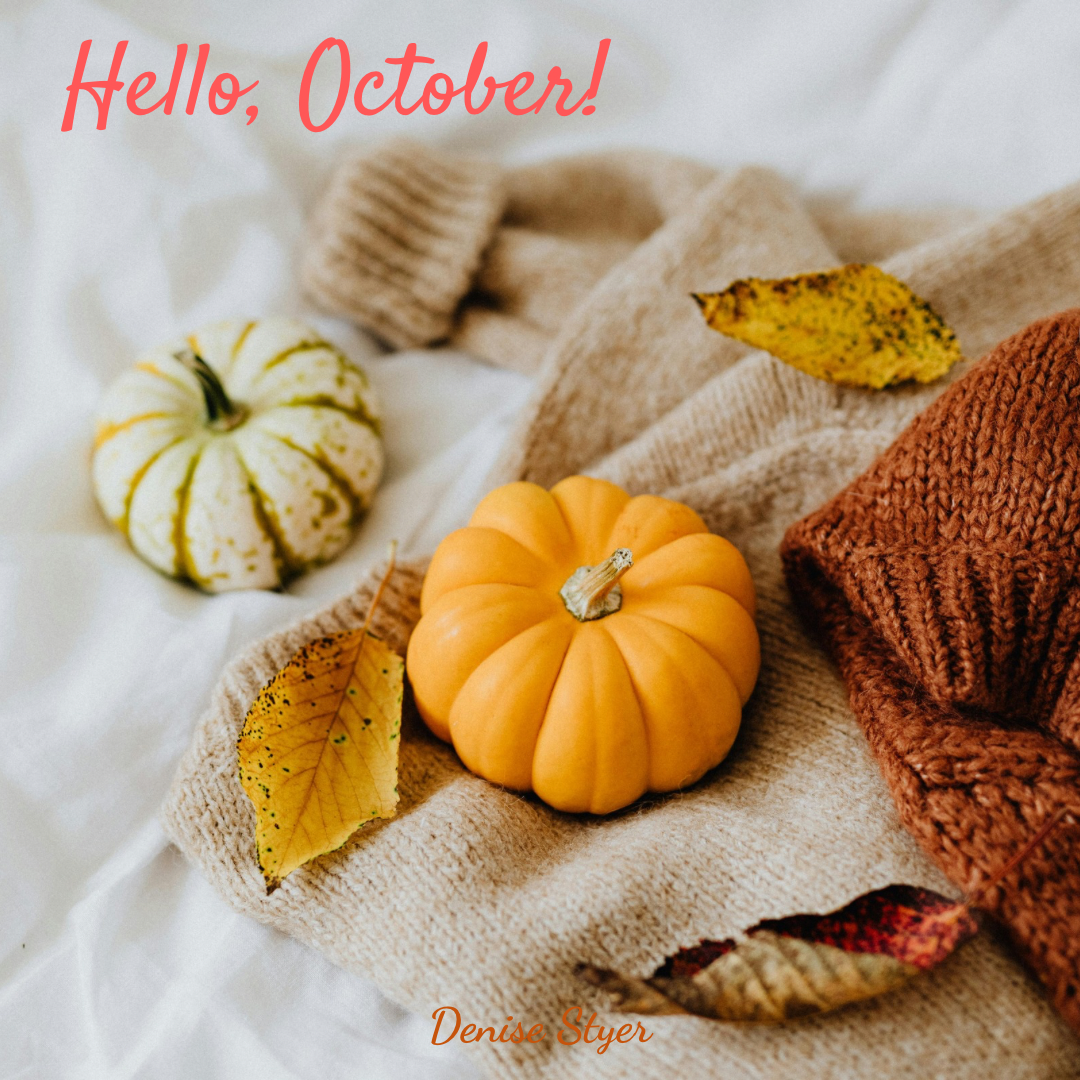 ✨ Hello October ✨ A fresh page is waiting for you…New month. New energy. Same worthy you.