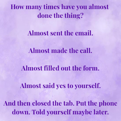 You almost did it
