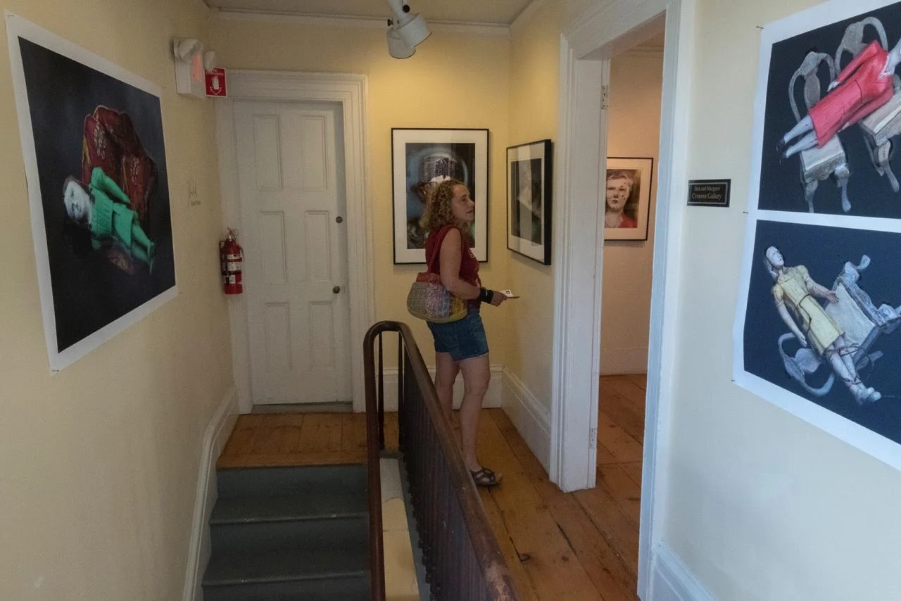 Exhibtion space at entrance to Crenson Gallery