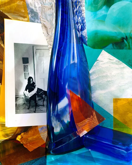 Tracy Hoffman- "Eva Hesse on Page 66, Bottles and Papers" (25"x21") -$1200
