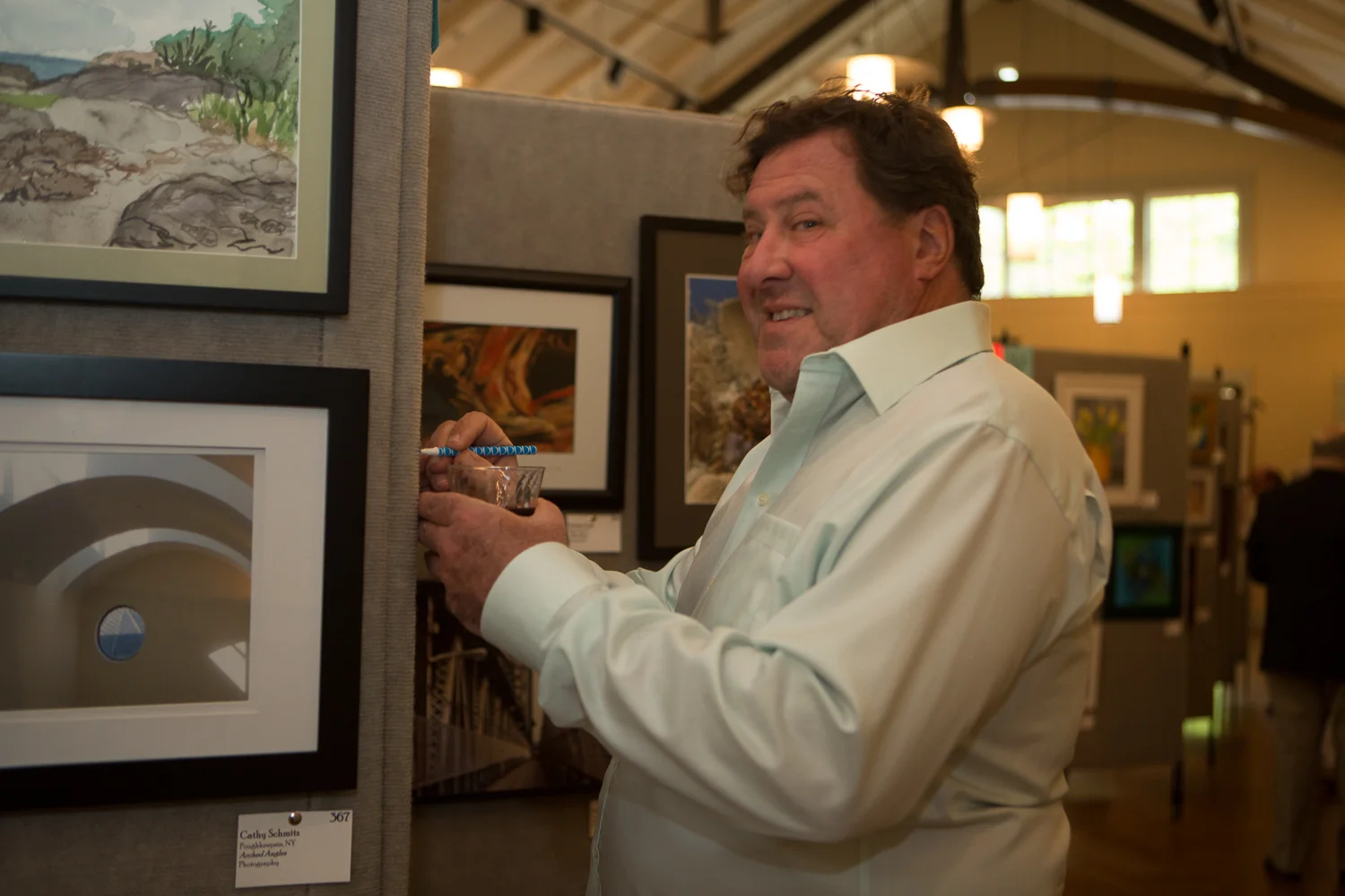 Chris Johannessen, connoisseur, hard at work. .