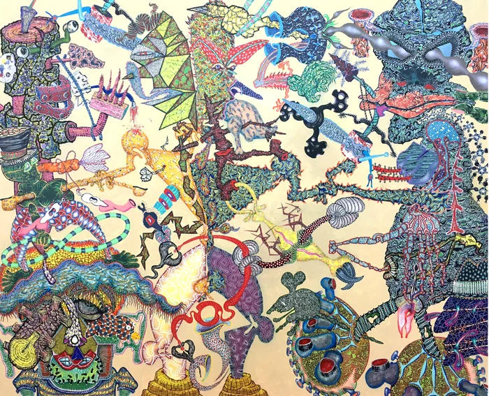 M. Mark Bauer - " Though I Walk Through The Valley Of Reason " (44"x 54") - NFS