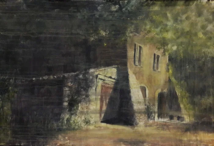 Mitsu Haraguchi- "La Maison Maria No.2" (30" x 45") - $2800