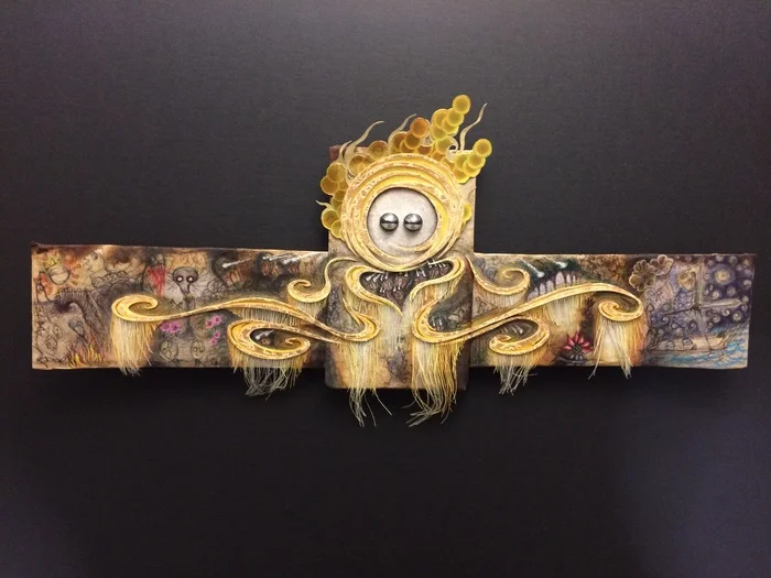 Jonathan Barrios- "Golden Goddess" (17" x 7") - $1200