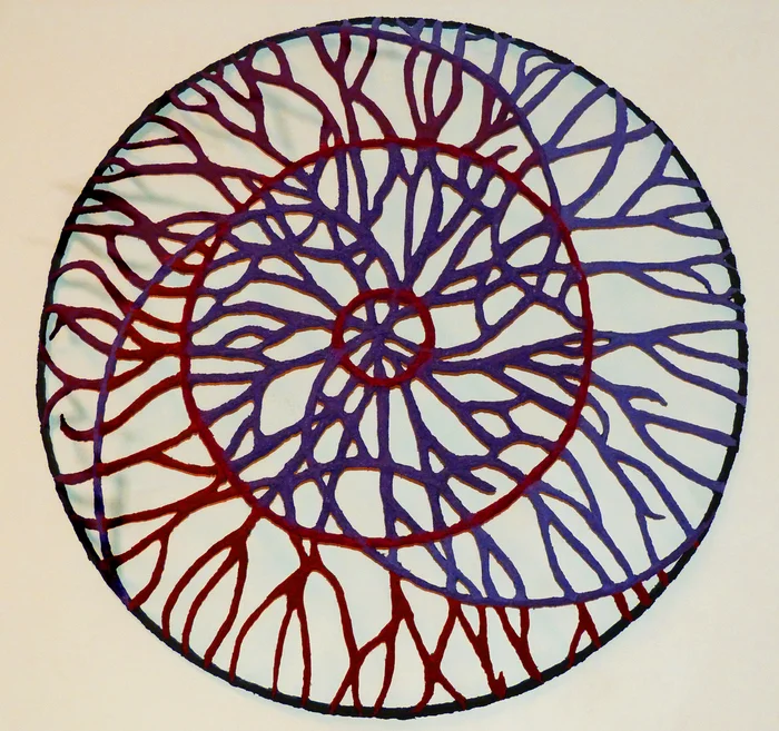 Lian Brehm - "Somnium: Aka Chords" (48" x 48" x 10") - $2800