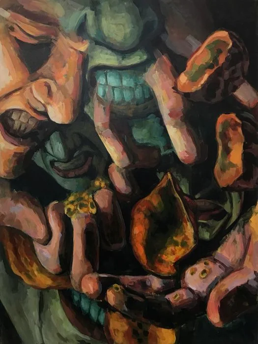 Anthony DiBattista "Speculation" (48” x 36”) Acrylic on Canvas - $650